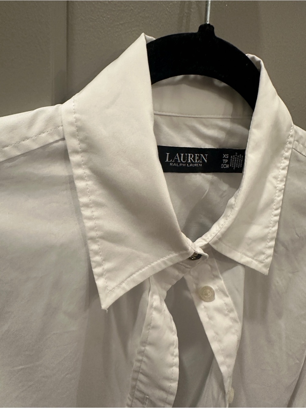 Lauren Ralph Lauren White Tie-Waist Button-Down Shirt - Picture 5 of 7